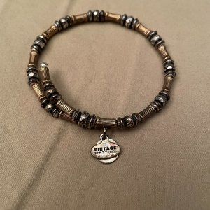 Gold and Silver Beaded Braclet